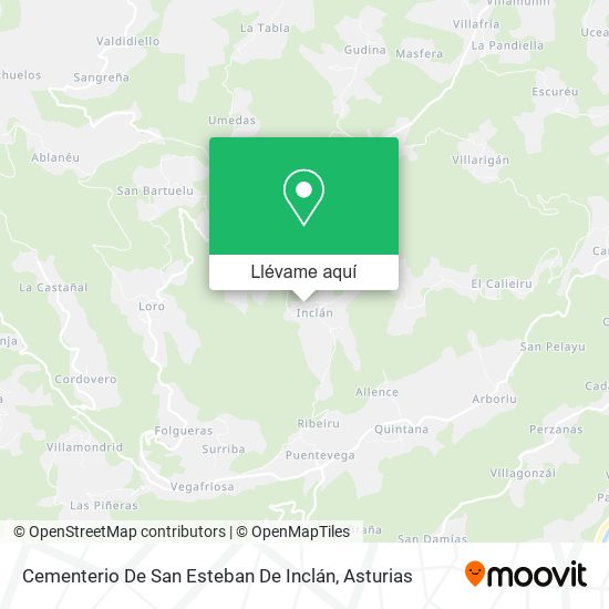 Mapa Cementerio De San Esteban De Inclán