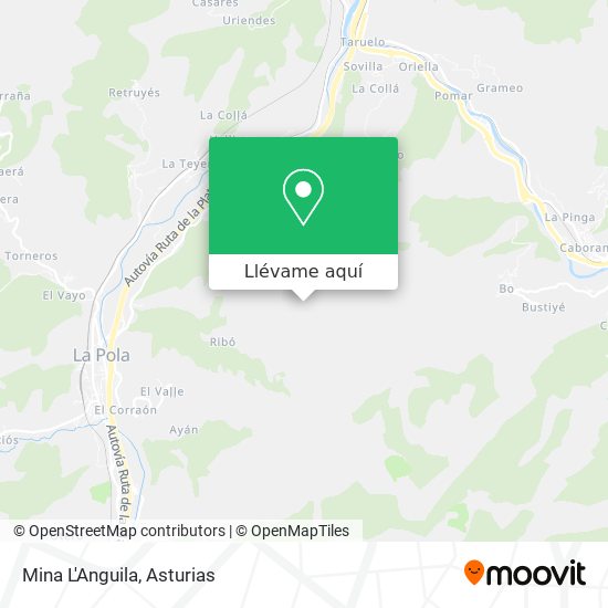 Mapa Mina L'Anguila