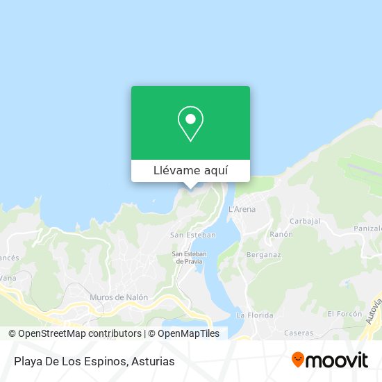 Mapa Playa De Los Espinos