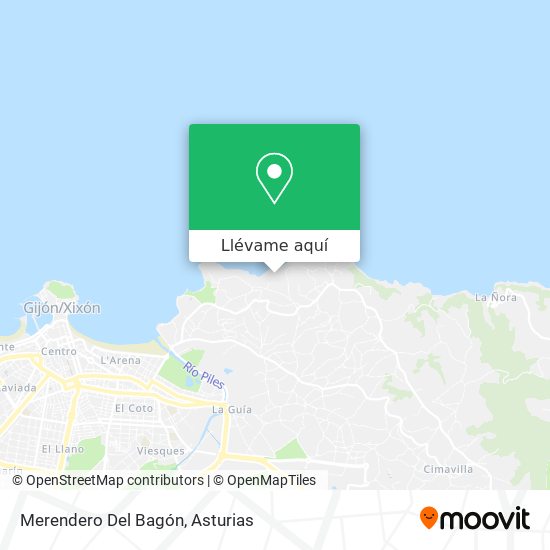 Mapa Merendero Del Bagón