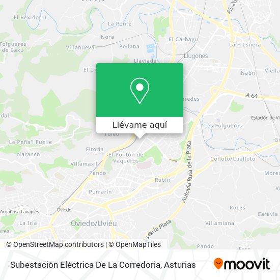 Mapa Subestación Eléctrica De La Corredoria