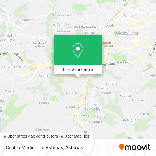 Mapa Centro Médico De Asturias