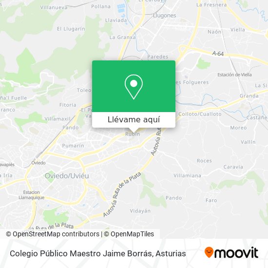 Mapa Colegio Público Maestro Jaime Borrás