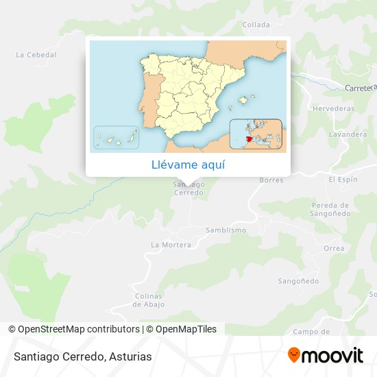 Mapa Santiago Cerredo