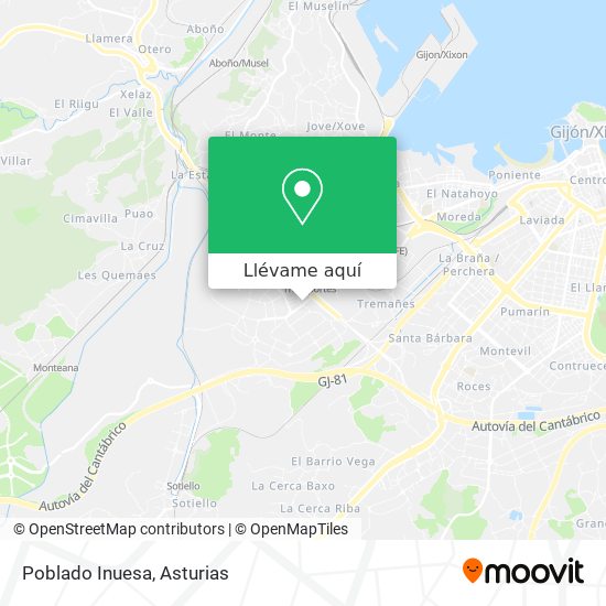Mapa Poblado Inuesa