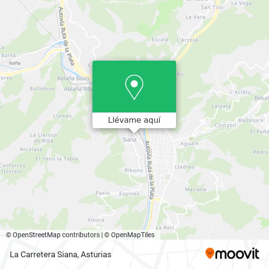 Mapa La Carretera Siana