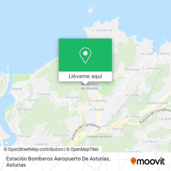Mapa Estación Bomberos Aeropuerto De Asturias