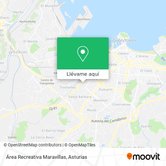 Mapa Área Recreativa Maravillas