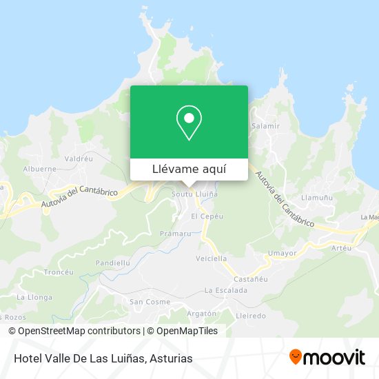 Mapa Hotel Valle De Las Luiñas