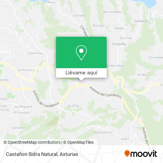 Mapa Castañon Sidra Natural