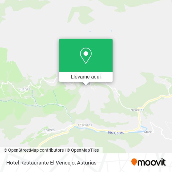 Mapa Hotel Restaurante El Vencejo