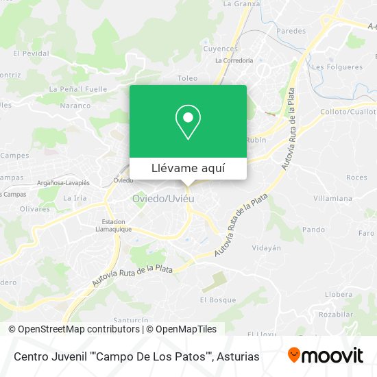 Mapa Centro Juvenil ""Campo De Los Patos""