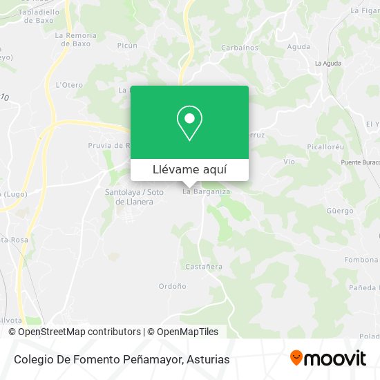Mapa Colegio De Fomento Peñamayor