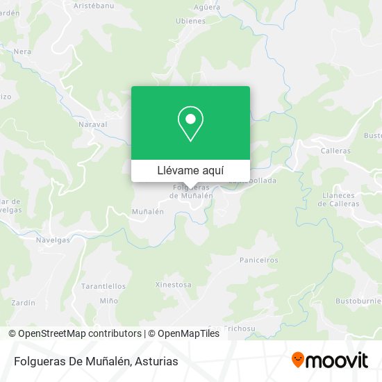 Mapa Folgueras De Muñalén