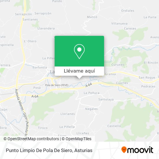 Mapa Punto Limpio De Pola De Siero