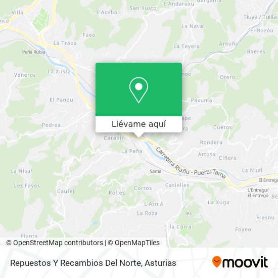 Mapa Repuestos Y Recambios Del Norte