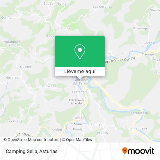 Mapa Camping Sella