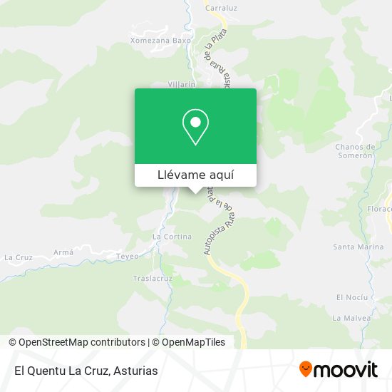 Mapa El Quentu La Cruz