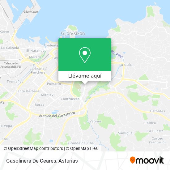 Mapa Gasolinera De Ceares
