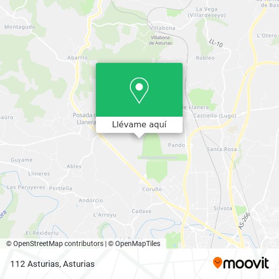 Mapa 112 Asturias