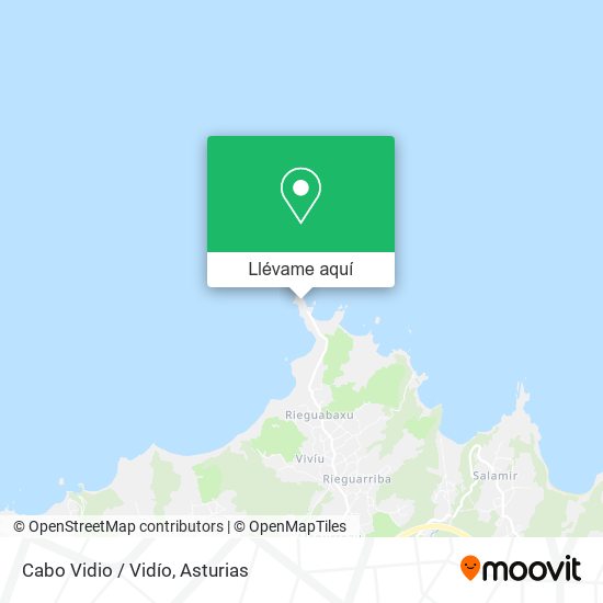 Mapa Cabo Vidio / Vidío