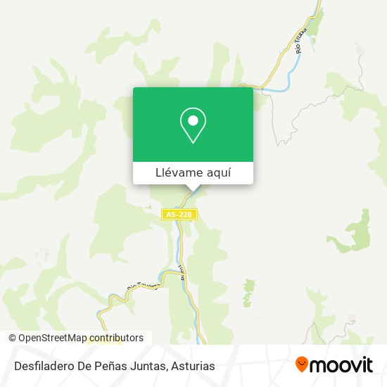Mapa Desfiladero De Peñas Juntas