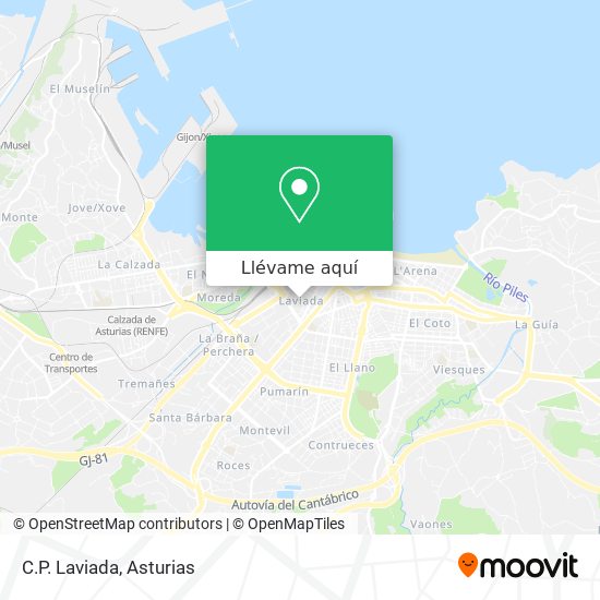 Mapa C.P. Laviada