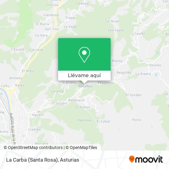 Mapa La Carba (Santa Rosa)