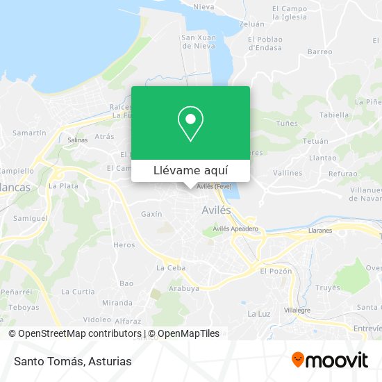 Mapa Santo Tomás