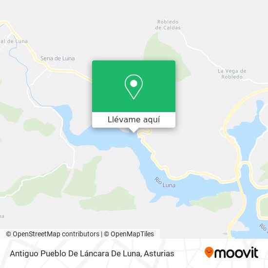 Mapa Antiguo Pueblo De Láncara De Luna