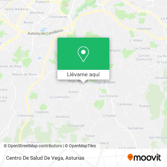 Mapa Centro De Salud De Vega