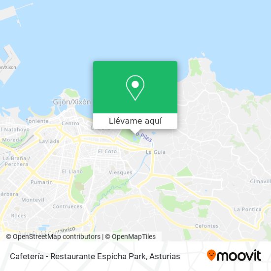 Mapa Cafetería - Restaurante Espicha Park