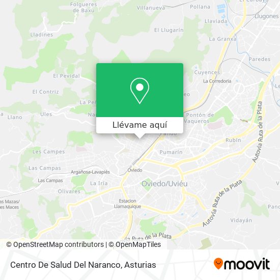 Mapa Centro De Salud Del Naranco