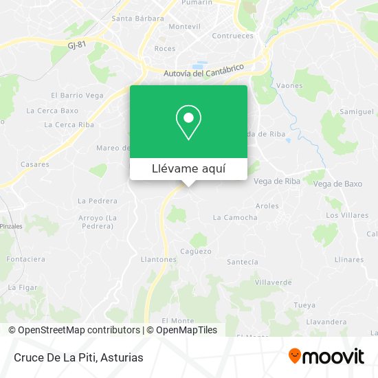 Mapa Cruce De La Piti