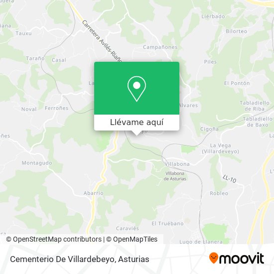 Mapa Cementerio De Villardebeyo