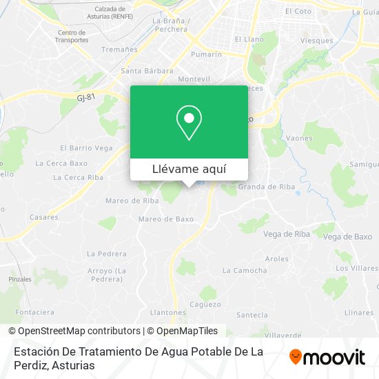 Mapa Estación De Tratamiento De Agua Potable De La Perdiz