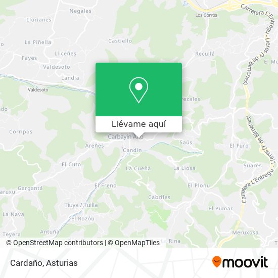 Mapa Cardaño