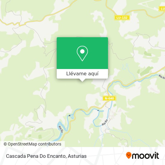 Mapa Cascada Pena Do Encanto