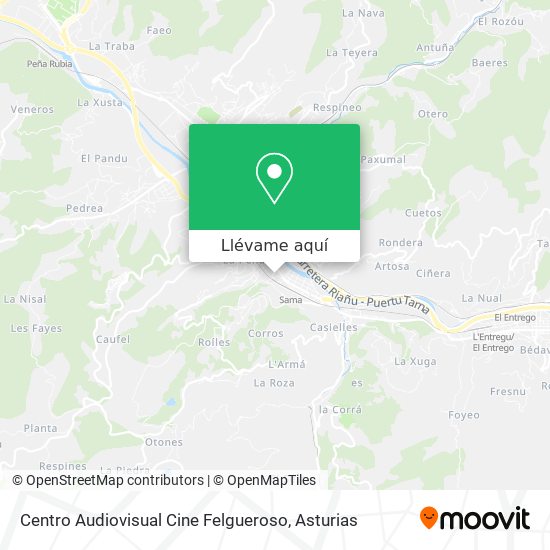 Mapa Centro Audiovisual Cine Felgueroso