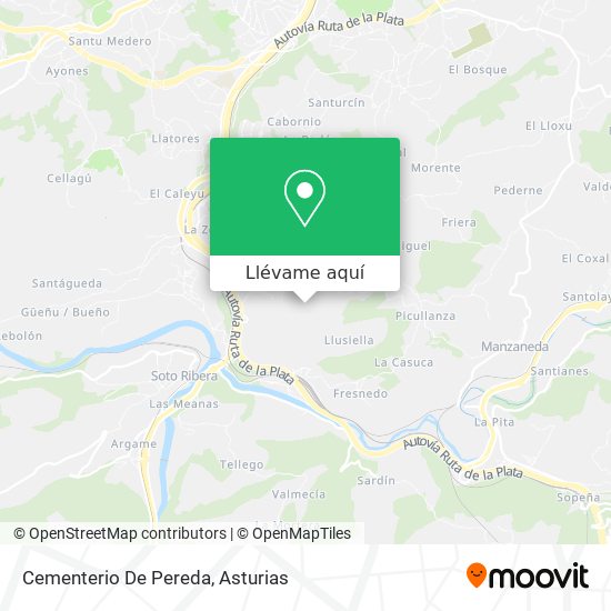 Mapa Cementerio De Pereda