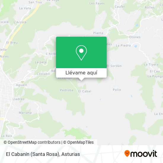 Mapa El Cabanín (Santa Rosa)