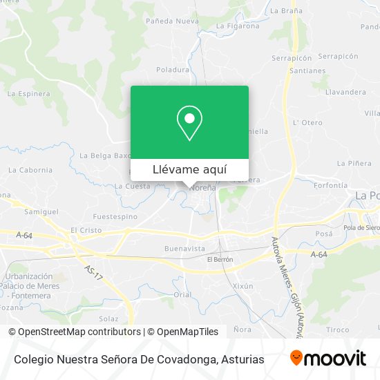 Mapa Colegio Nuestra Señora De Covadonga
