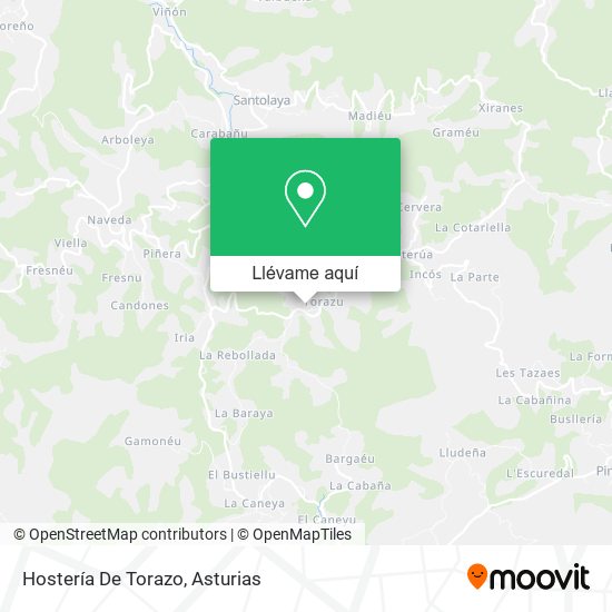 Mapa Hostería De Torazo
