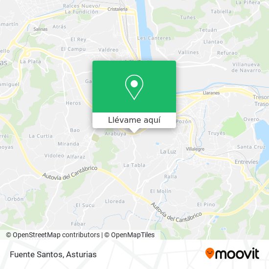 Mapa Fuente Santos