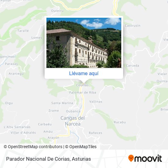 Mapa Parador Nacional De Corias