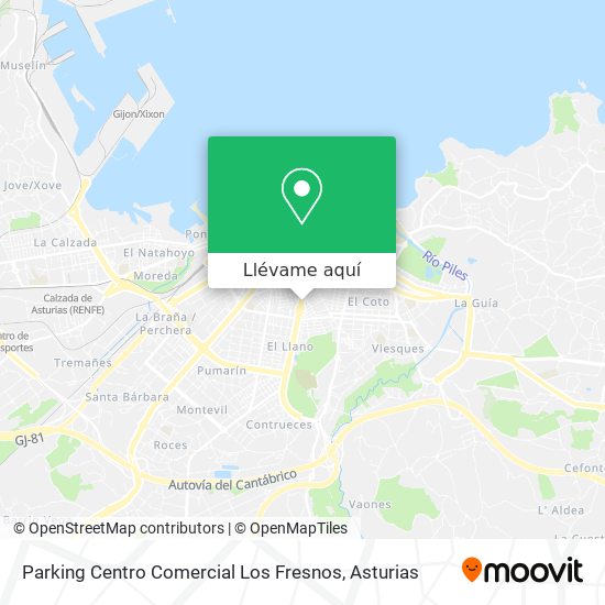 Mapa Parking Centro Comercial Los Fresnos