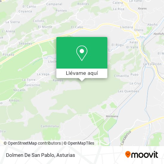 Mapa Dolmen De San Pablo