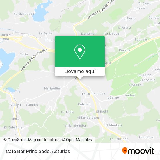 Mapa Cafe Bar Principado