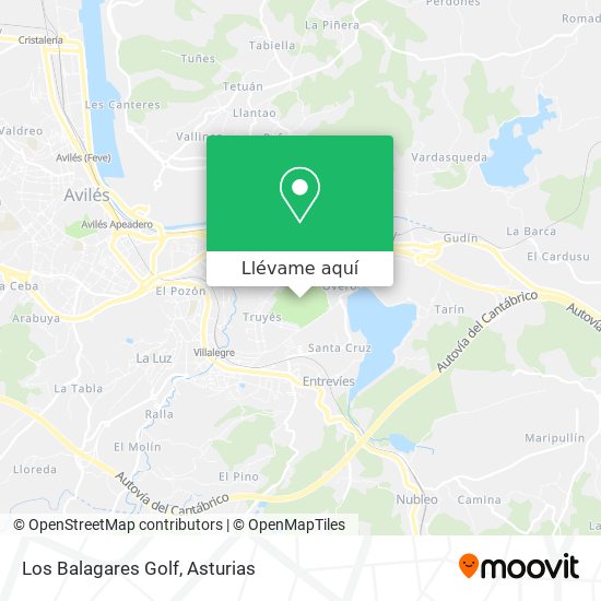 Mapa Los Balagares Golf
