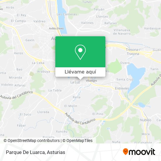 Mapa Parque De Luarca